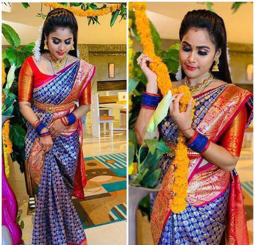 KT 51 Designer Banarasi Soft Silk Wholesale Sarees Suppliers In Mumbai